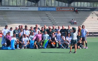 Mariano Rizzi integra la selección que representa a la Argentina en el Mundial Máster de hockey sobre césped