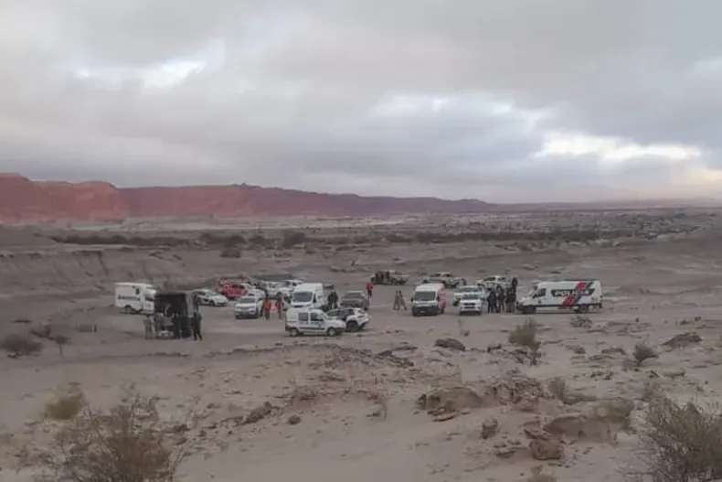 El operativo de rescate demandará varias horas debido a las condiciones del terreno. El operativo de rescate demandará varias horas debido a las condiciones del terreno.