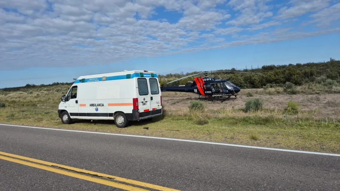 Operativo aéreo del helicóptero Halcón 1 en la zona del hallazgo