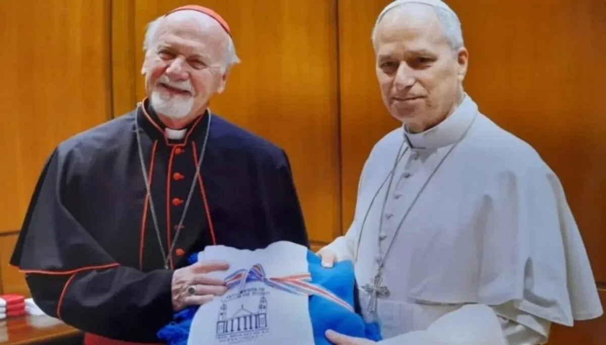 Papa León XIV en el encuentro con el cardenal Vicente Bokalic papa-leon-XIV