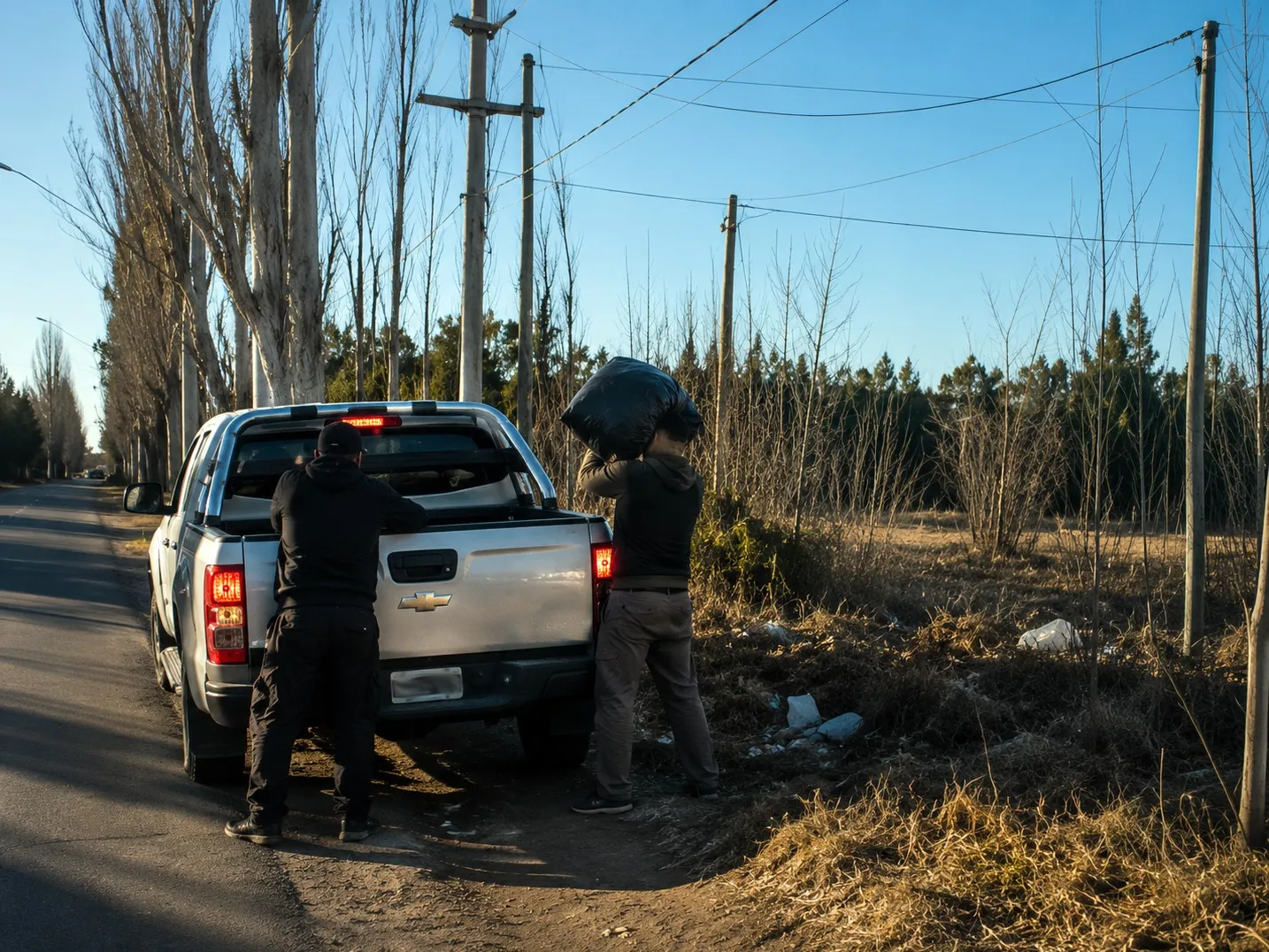 Basura en la vía pública San Rafael