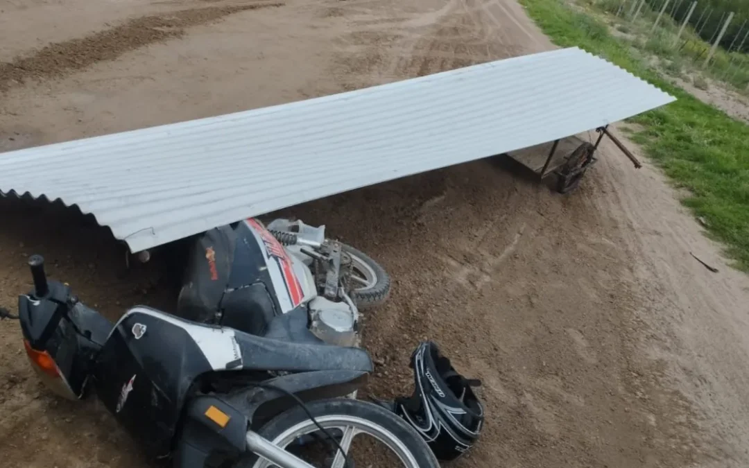 Ladrones a las chapas y fuerte caída