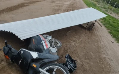 Ladrones a las chapas y fuerte caída