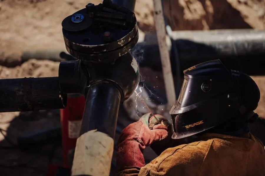 Obras finales del gasoducto