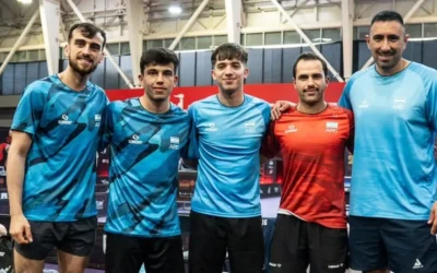 Santiago Lorenzo y Franco Piruzi, bicampeones panamericanos de tenis de mesa con Argentina