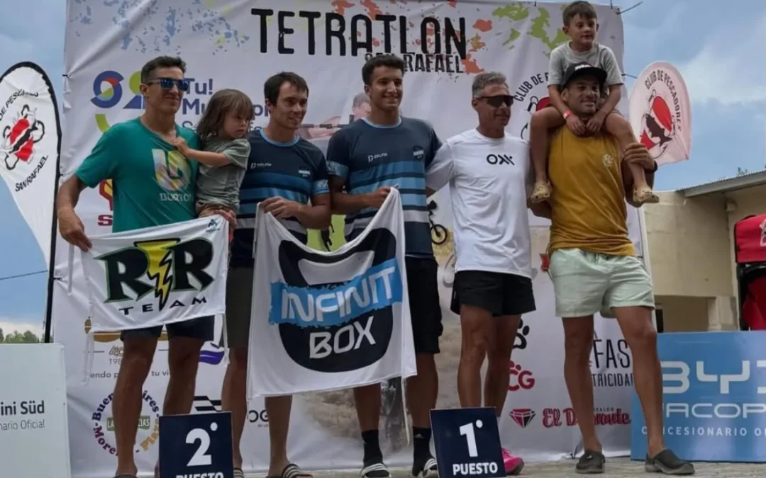 Matías Pérez y Mónica Rugoso consiguieron una nueva edición del Tetratlón San Rafael