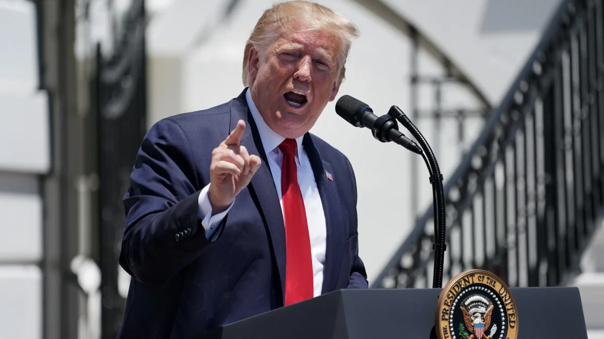 Donald Trump durante sus declaraciones tras el ataque a Venezuela. Donald Trump durante sus declaraciones tras el ataque a Venezuela.