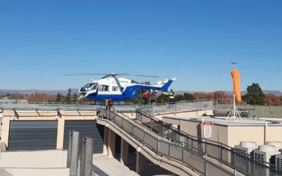 Grave accidente en Las Paredes: trasladan en helicóptero a un hombre con quemaduras severas.