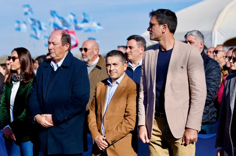 Walther Marcolini participó de la inauguración oficial del gasoducto.